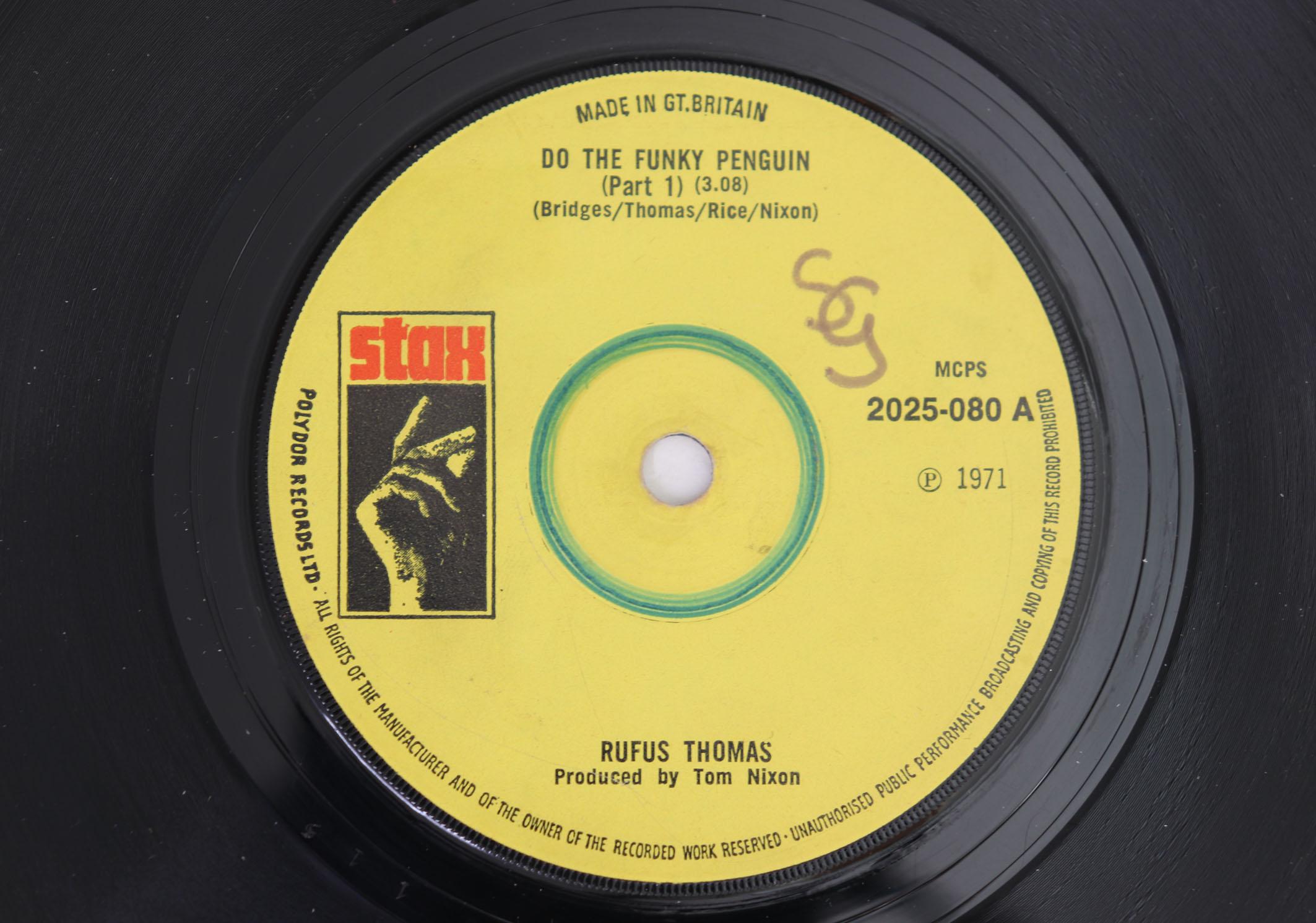 

7inch Record RUFUS THOMAS - Do The Funky Penguin 2025080 Stax 1971 UK Soul/Funk Used