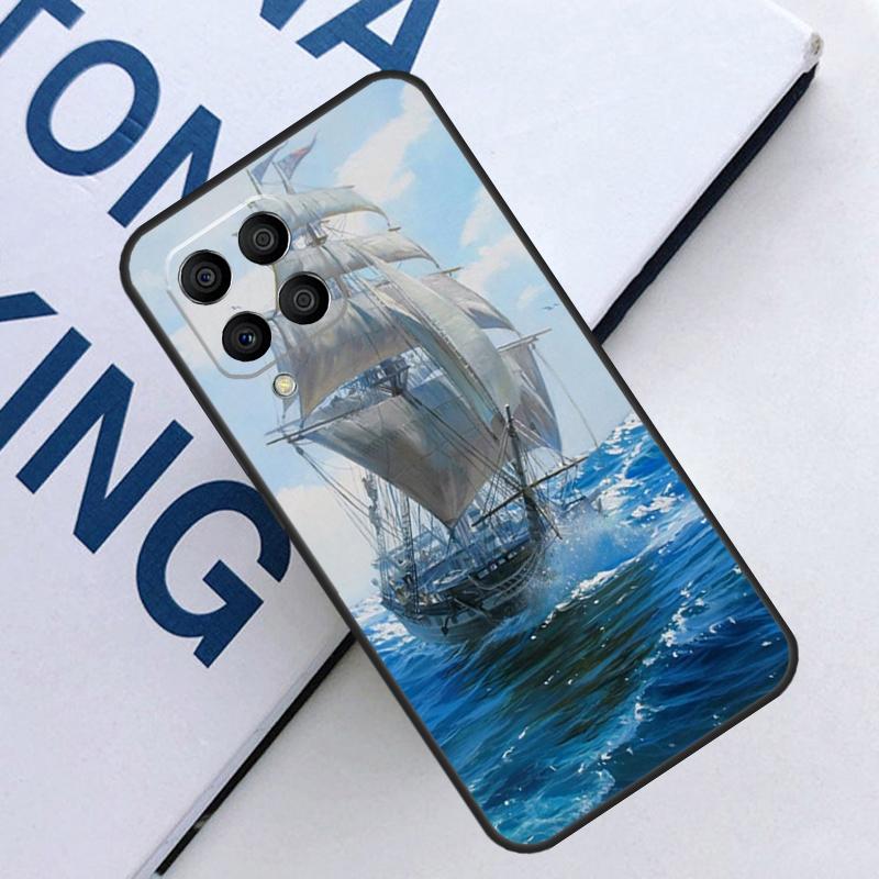 Sailing Pirate Ship Boat For Samsung Galaxy M35 M55 M14 M34 M54 M11 M21 M31 M13 M33 M53 M15 M12 M32 M52 M06 M16 Case