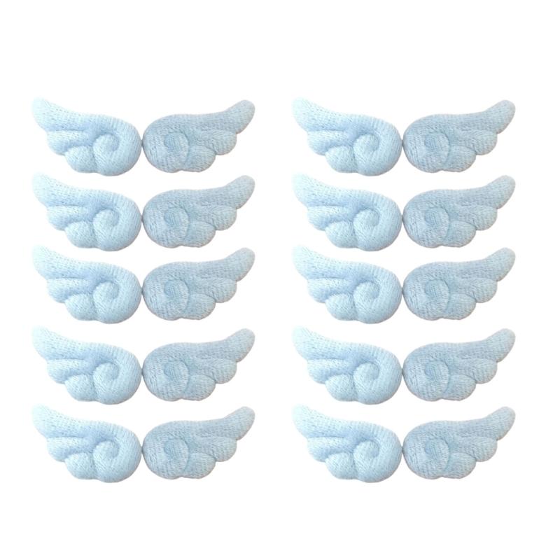 Farbic Angel Wing Brooch Soft Farbic Pin With Safety Closures for Clothing Bags Hat Decoration Accessories