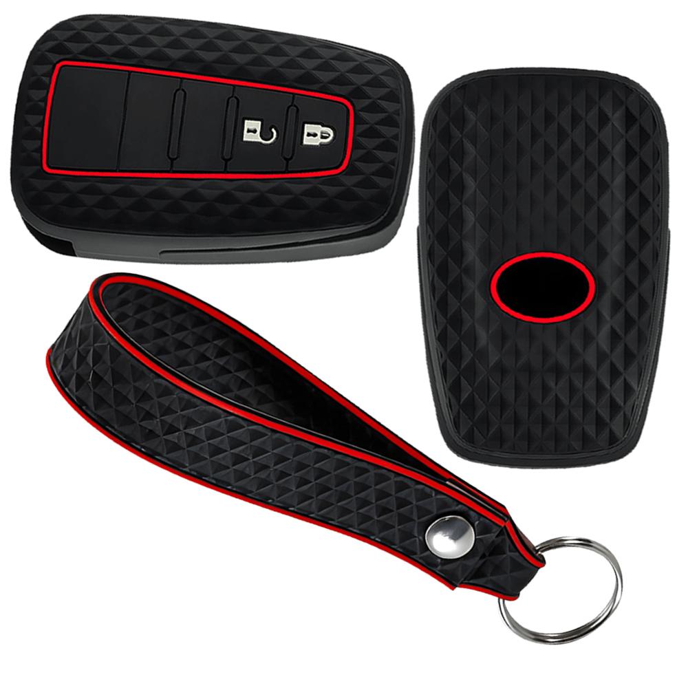 2 Button Silicone Car Remote Key Fob Cover Case For Toyota CHR C-HR Prius 2017 2018 Keyless Shell Skin Holder Protector