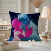 LLore OOlympus Comics Anime Cushion Cover Antidustmite Pillowcase Invisible zipper silky short plush Sofa cushion cover
