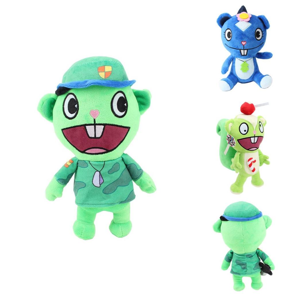Adorable Flippy Plush Toy Ultra-soft Short Plush Military Bear Happy Tree Friends