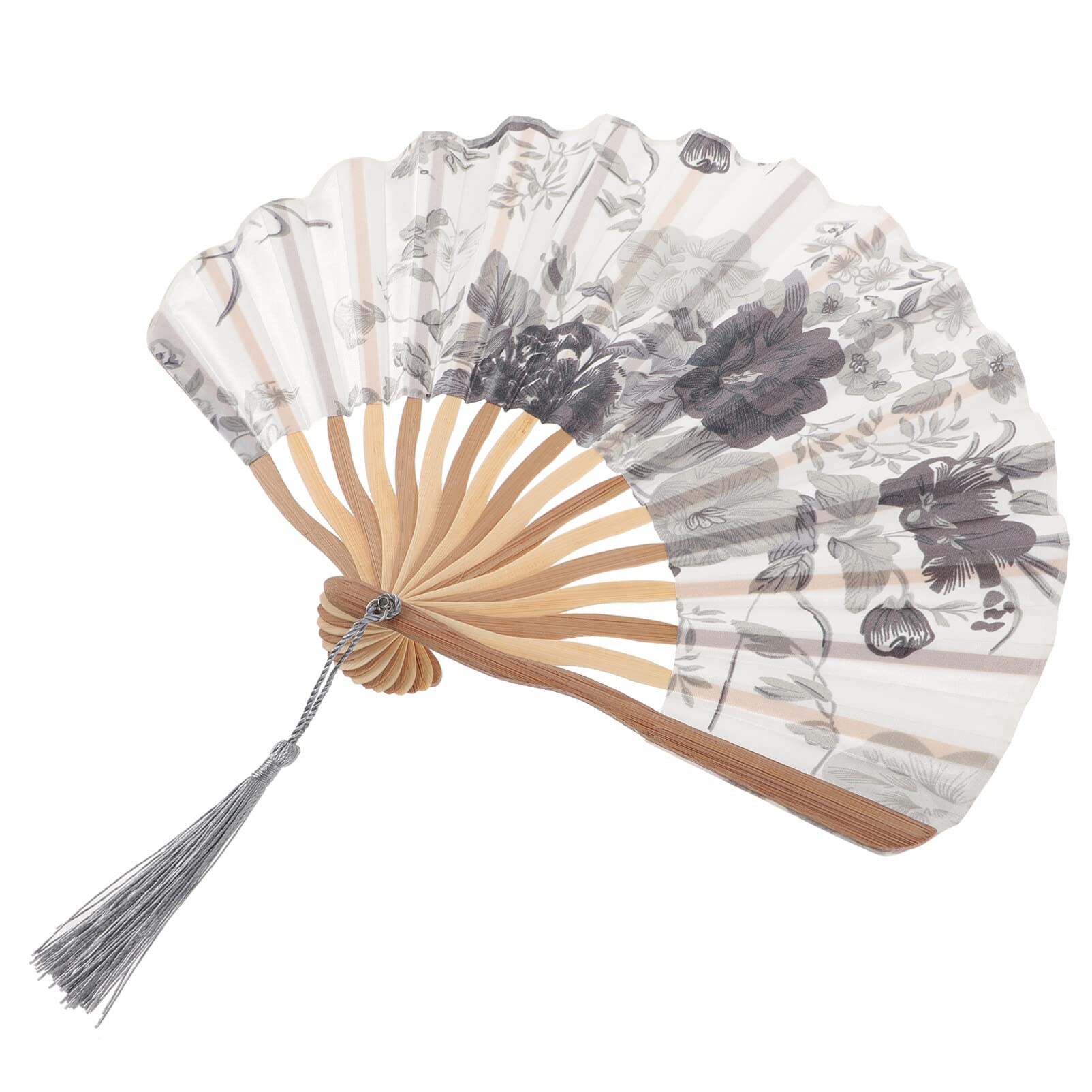 

TOYMYTOY Тканевый Складной Стильный Ручной Веер для Идеально подходит для Фейерверков и Идеально подходит для и Красивый Веер в Японском Стиле, Лето, Фестивали, Выставки, серый