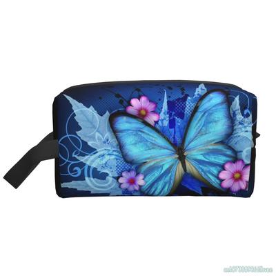 Butterfly Make Up Bag for Women Girls Fashion Casual Cosmetic Cases Large Capacity Travel Storage Bag Waterproof Toiletry Bag