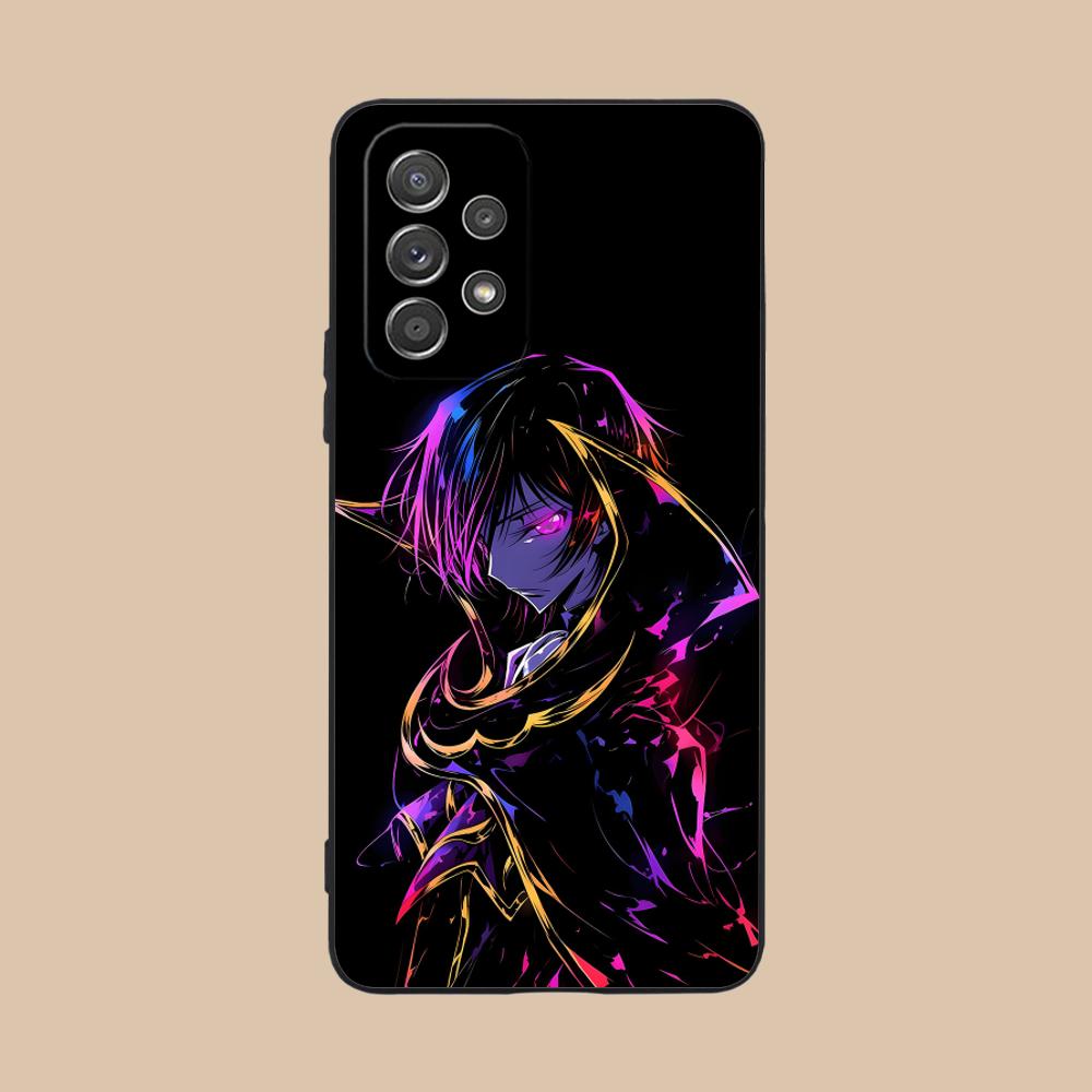 

Anime Lelouch Phone Case for Samsung Galaxy A56 55 54 53 52 51 36 35 34 23 16 15 5G Soft TPU Shockproof Cover Galaxy A51 5G