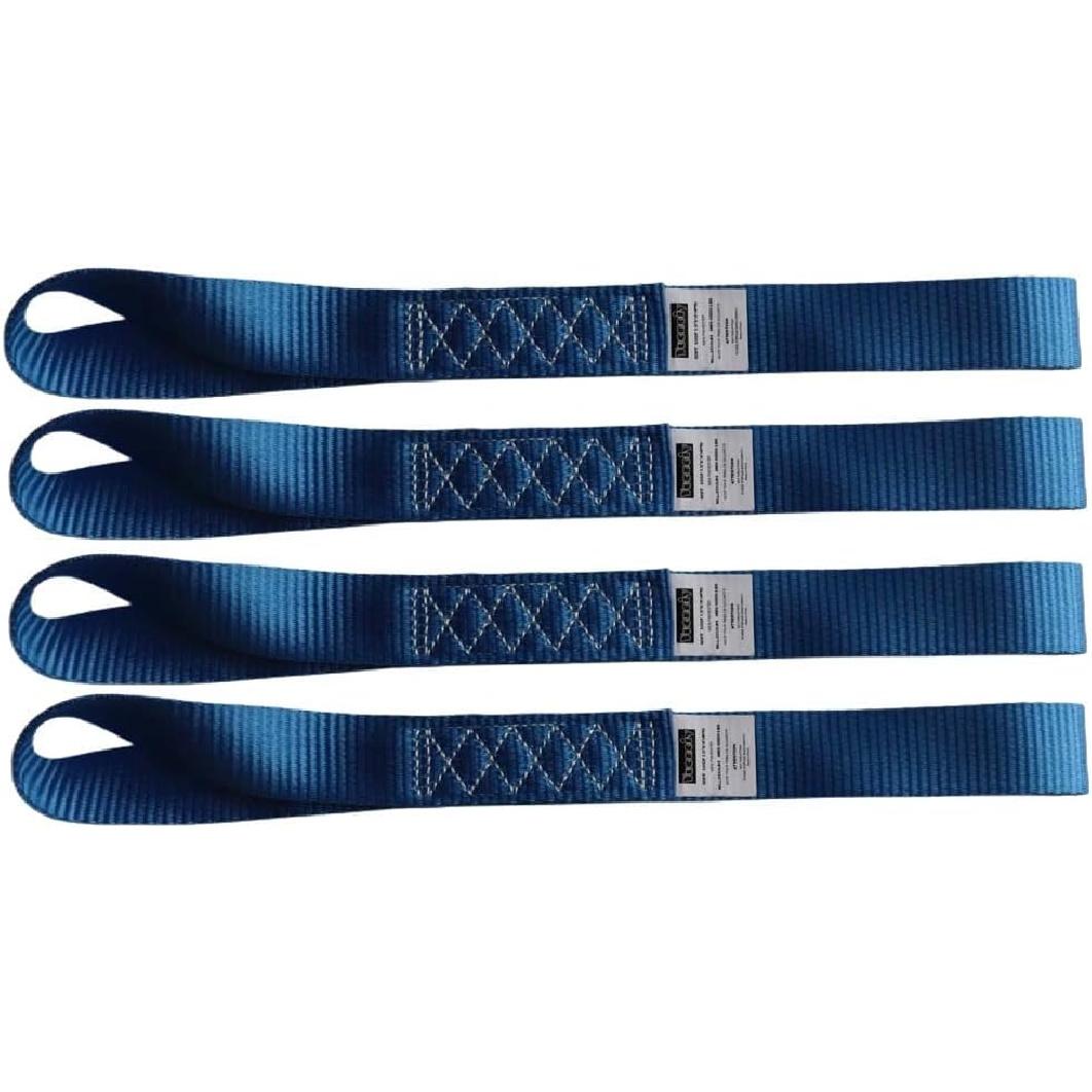 

Soft Loop Tie Down Straps (4PK) Heavy Duty Motorcycle Tie Down Straps Loop Straps 1.5” x 18” x 10,000 LBS for ATV, UTV Trailer синий