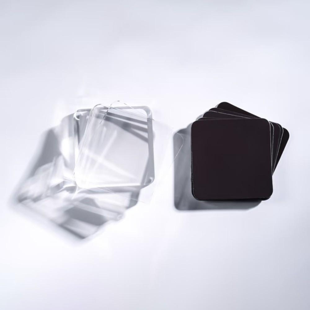 5pcs High Transparency Refrigerator Sticker Round Acrylic Photo Magnet  Home Decoration