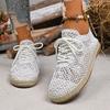 New 2025 Fashion Casual Deodorant Hemp Sole Shoes Men's and Women's Straw Shoes Fisherman One Pedal Canvas Breathable Lazy Shoes
