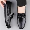Peny Mokasíny Pánské Boty Lodní Boty 2025 Léto Business Kůže Černá Pánské Mokasíny Pánská Řidičská Ležérní Obuv Nazouvací Baleríny