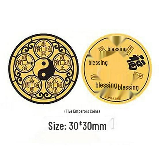 999 Pure Gold Treasure Chest Phone Sticker - Princess New Year Wealth Stickers Gift