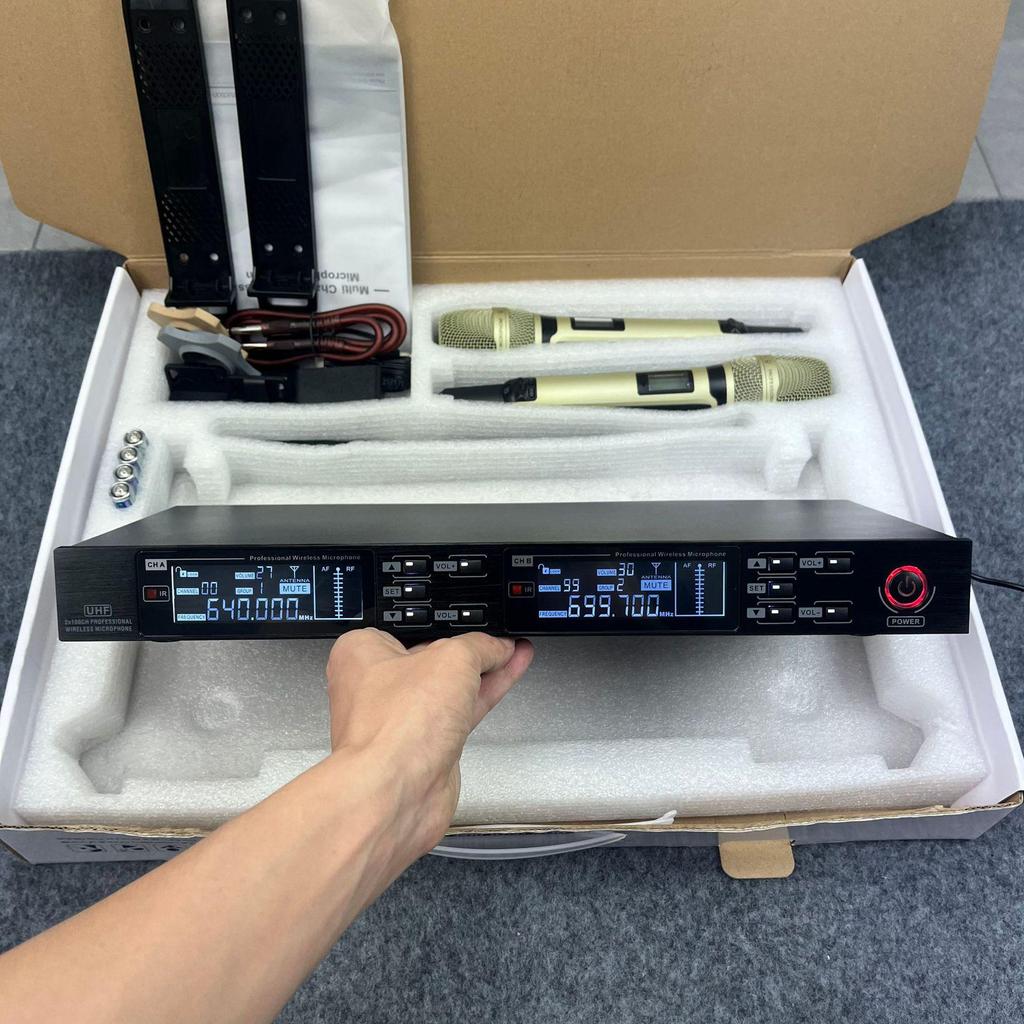 High-End U-Band Infrared Wireless Lavalier & Headset Microphone for KTV and Conferences