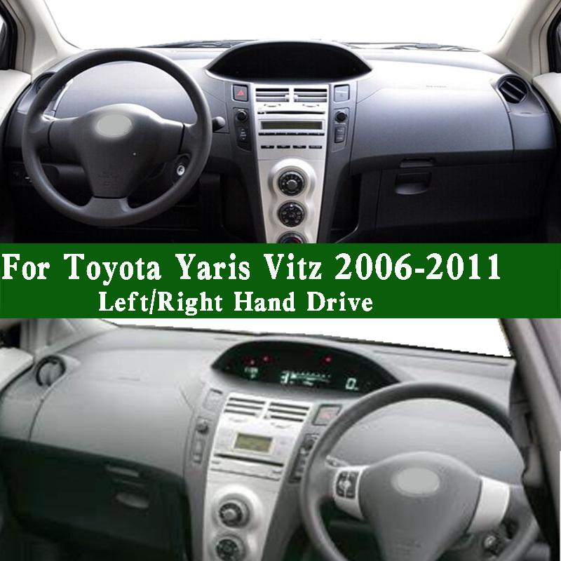 For Toyota Yaris Vitz YRS Leahead i1 EV 2006-2011 Dashmat Dashboard Cover trument Panel Sunscreen Anti-Dirt Proof Pad