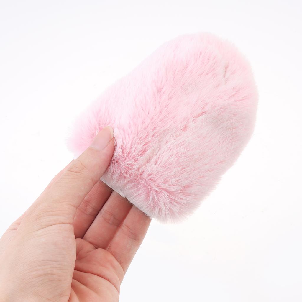 Elastic Band Soft Furry Protective Cover Cylindrical Dustproof Wind Shield Sleeve for Small Portable Devices