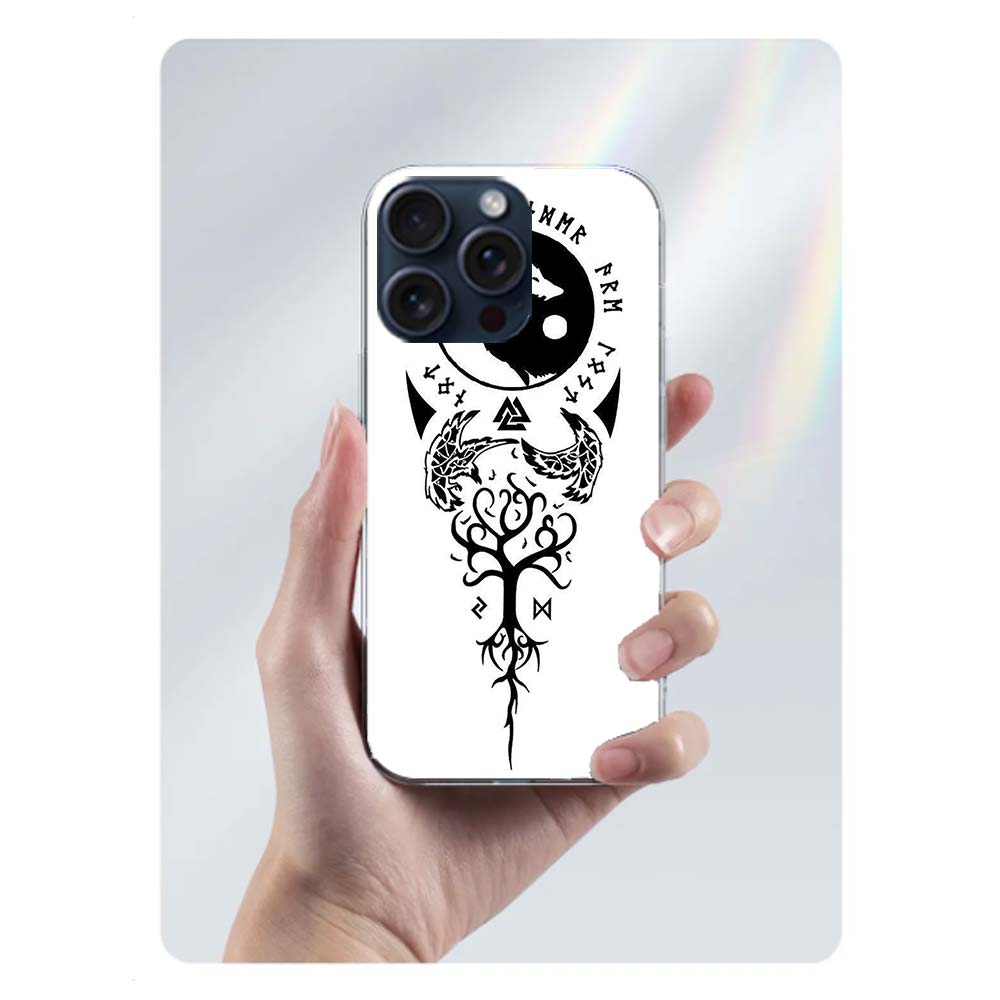 Nordic Norse Capa Phone Case For Iphone 17 Air 16 Pro Max 15 12 Pro 14 Plus 17E 16E 11 13 Mini Cover Cases Fundas Cell Clear TPU