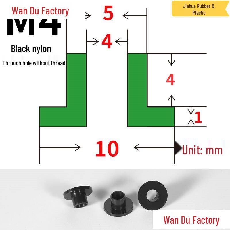 T-Shaped Nylon Insulating Bushing Spacer for M3-M35 Threads