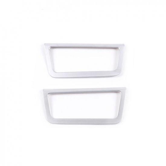 For Range Rover Evoque - Matte Silver Tailgate Door Handle Frame Trim 2X