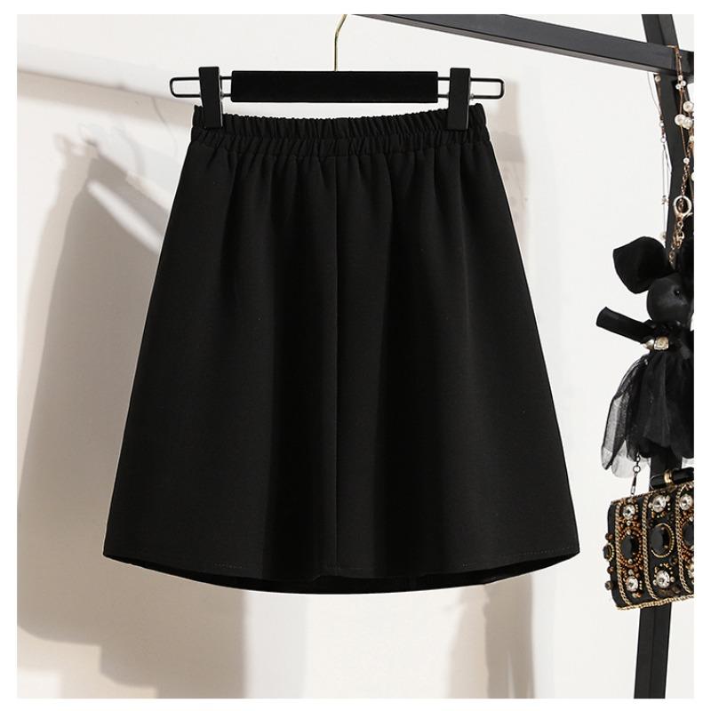 DIMANAF 2026 Summer New Plus Size Women Waist Elastic Shorts Skirts Casual Loose Fashion Lady Bottoms Pleated Skirt