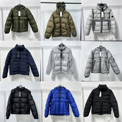 Mens Cotton Puffer Jacket With Patch Badge Hooded Loose Fit Streetwear Outdoor Winter Coat
