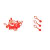 80PCS M6 M8 M10 Red Polyethylene Plastic Dust Cover Cap Cover Assortment Kits for Oil Grease Zerk Fitting