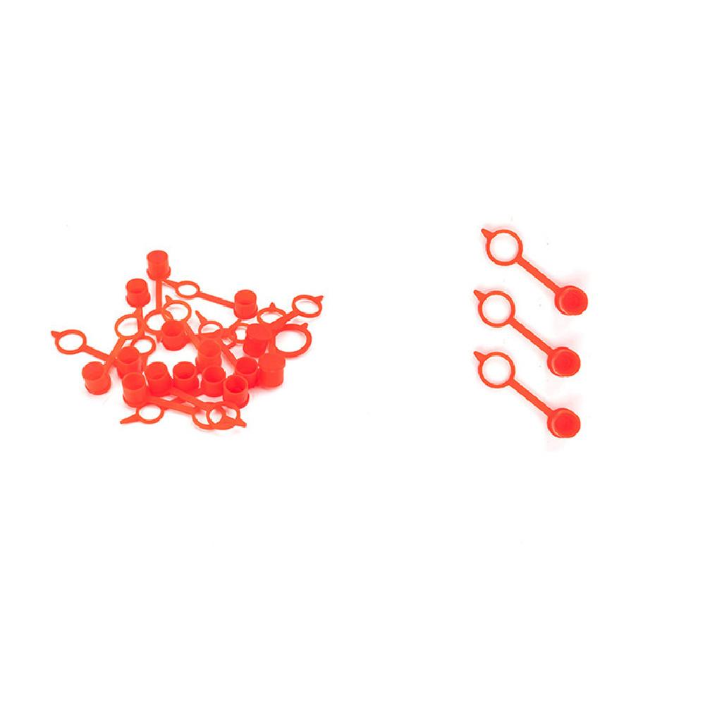 80PCS M6 M8 M10 Red Polyethylene Plastic Dust Cover Cap Cover Assortment Kits for Oil Grease Zerk Fitting