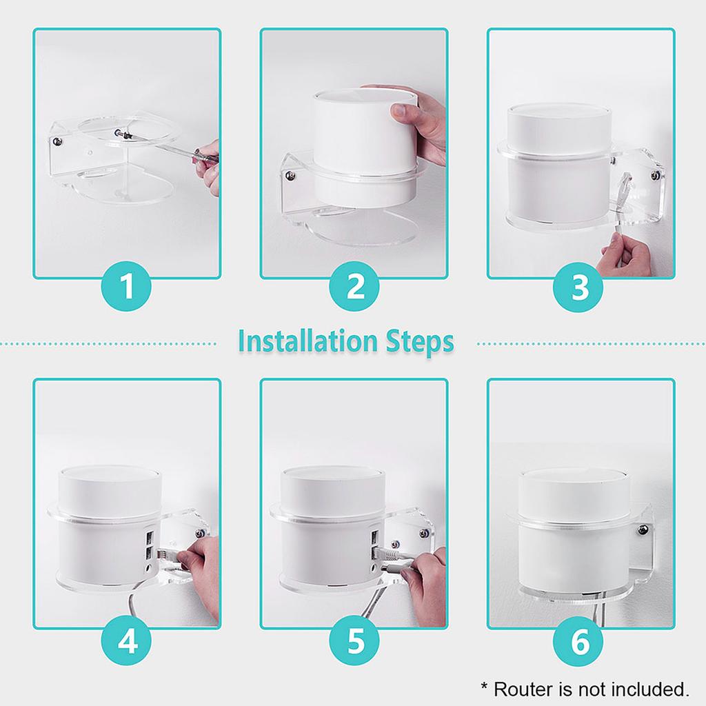 Wall Mount Router Holder Bracket Mount Stand Holder Compatible with TP Link Deco X20 or Deco X60
