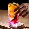 315ml/340ml Glas Eisblumen Geschnitztes Getränkeglas COLLINS GLAS Kaffeetassen Haushalt Wasserflasche Trinkgeschirr Transparent Teetasse