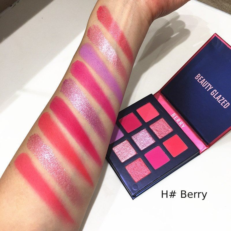 BEAUTY GLAZED - 9-Color Fruity Eyeshadow Palette - 5 Types