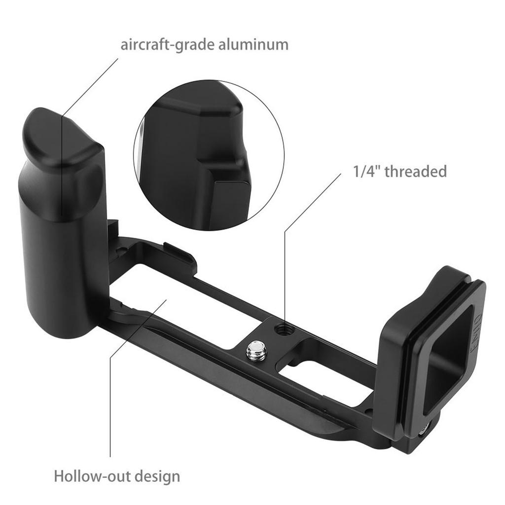 L Shaped Vertical Quick Release Plate Bracket Hand Grip Holder for Olympus