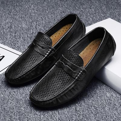 Men Loafers New Leather Shoes Men Casual Shoes Moccasins Breathable Sneakers Men Driving Shoes Comfort Flats Plus Size 38-44