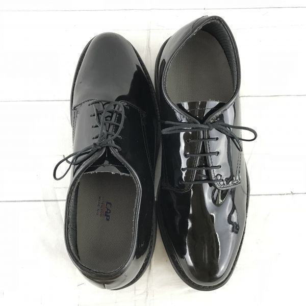 80s-90s? Vintage USA Made/CAPPS/Service Shoes Plain Toe/25.5/Black/(USED)