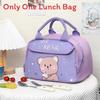 Kids Lunch Bag With Material And Big Storage For School Featuring Fun Cartoon Style
