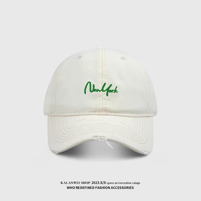 

Women s cap with small holes that makes the face look smaller2026New wide-brimmed baseball cap that covers cheekbones, has a deep crown, and is M（54-60cm）
