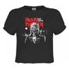Womens/Ladies 50th 2 Colour 1975 Eddie Iron Maiden Crop Top