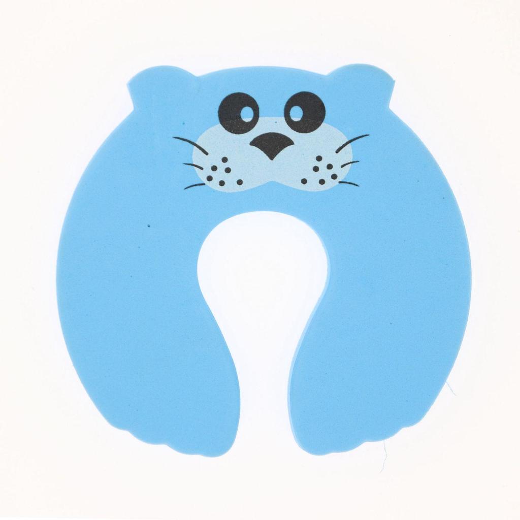 Kids' EVA Cartoon Animal Door Stopper - Pinch-Proof Safety Clip