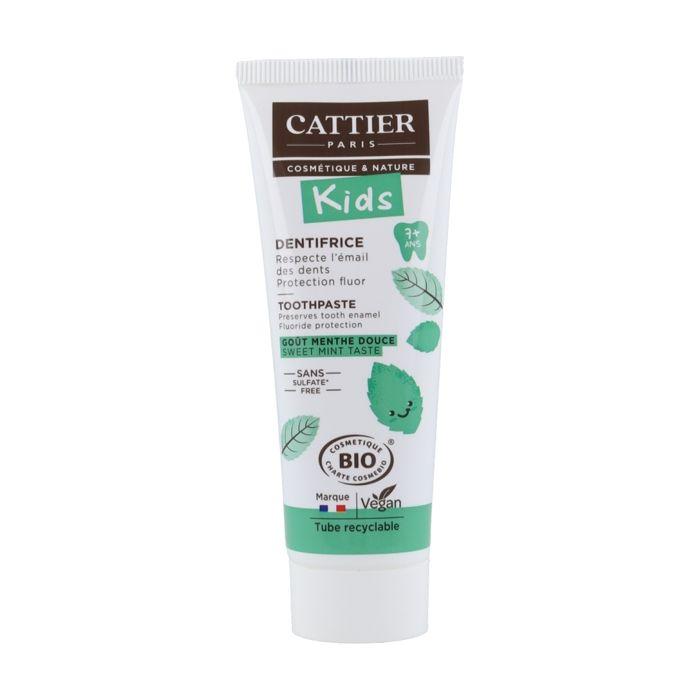 Dentifrice - CATTIER - Kids Bio 7 Ans Et + - Goût Menthe Douce - 50ml - Mixte