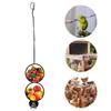 Adjustable Length Bird Cage Food Holder Rust-proof Chicken Veggies Hanging Feeder  Birds