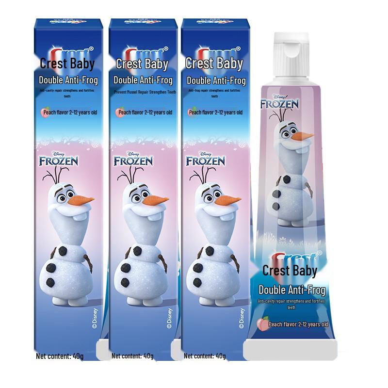 Crest Kids Frozen Anti-Cavity Toothpaste - 3 x 40g Pack