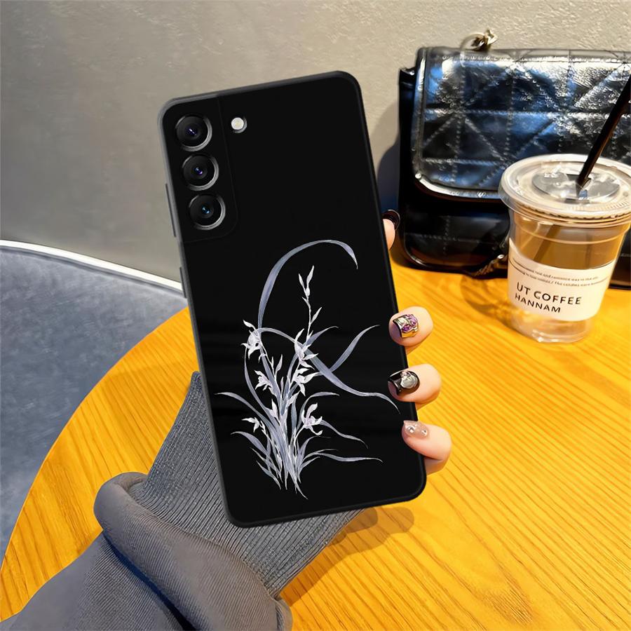 Lily Orchid Flower Print Funda Phone Cover Case for Samsung Galaxy A50 A15 A05 A17 A12 A04 A13 A20 A16 A40 A06 A70