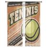 Design Poster Retro Per Torneo di Tennis Tende Chiffon Trasparenti per Soggiorno Camera da Letto Tenda per Finestra Voile Tulle Cortinas