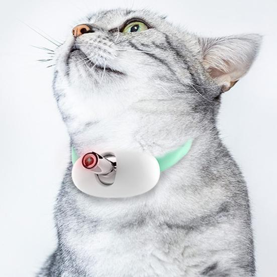 Yousheng 1/2Pcs Cat Collar Rechargeable Lasers Toy Automatic Hands-Free Interactive Lasers Game Toy Auto Power Saving Washable Strap Adjustable Collar