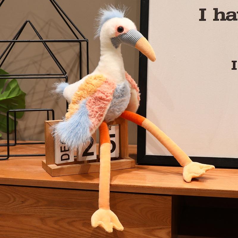 

Hot 1pc 50/60cm Lifelike Crane Plush Toy Long Legs Wildlife Animal Plush Doll Soft Stuffed Doll Photo Props Kid Birthday Gift 50cm