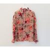 Fashion Floral Prined Chiffon Women's Shirt 2025 Spring and Summer Thin Slim-fitting Simple Long Sleeve Office Blouse Loose Casual Simple Lapel Tops