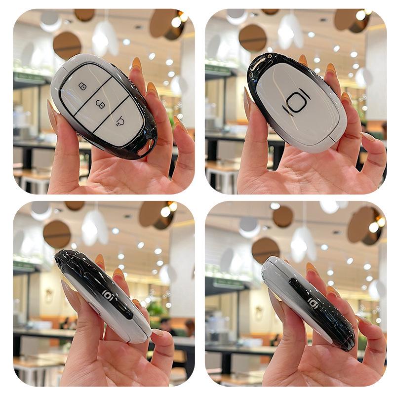 Fits 2025 Changan Qiyuan A07, A06 New Energy, and A05 models — Metal Remote Key Cover with Buckle