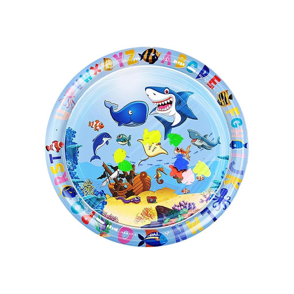 Pet Waterbed, Thickened And Dog Water Sensory Play Mat, Waterbed Toys With Fish, Washable Inflatable Play Mat, Puncture Proof Pet Pad, Feels Cool An