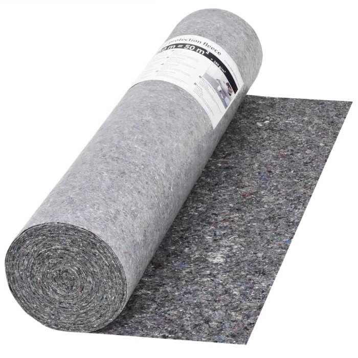 VidaXL Protective Tarp for Painting 50 M 280 G/m² Grey 142698
