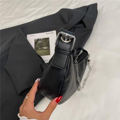 Super Hot Bag Women's 2025 New Niche Design Chain Underarm Bag Dumpling Bag High-end One-shoulder Crossbody Bag