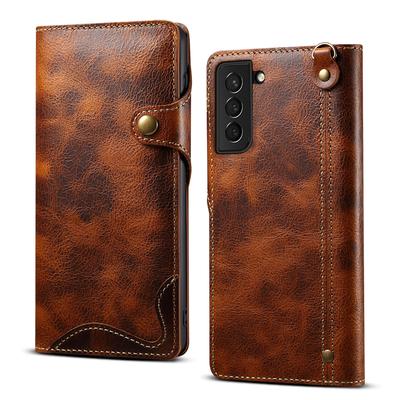 100% Pouzdro z pravé kůže pro Samsung Galaxy S25 S24 S23Ultra S22 S21 S20Plus Note 9 10 20 Ultra Kapsa na karty Peněženka z hovězí kůže Měkký kryt