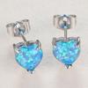 Korean Version of Summer Small Fresh Compact Cute Heart Shaped Earrings European and American Style Simple and Minimalist