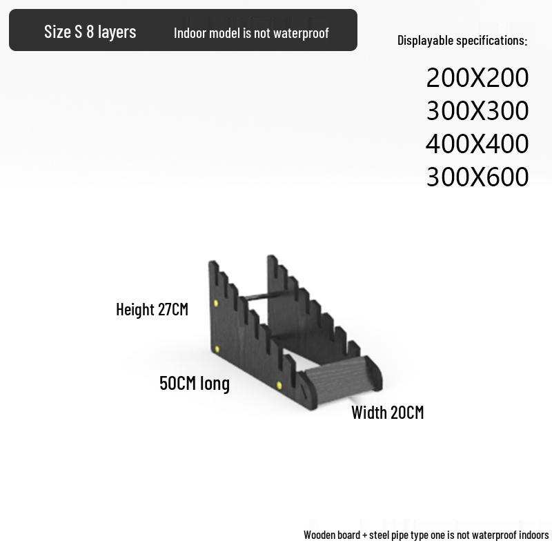 

Waterproof Vertical Tile and Wood Floor Display Rack
