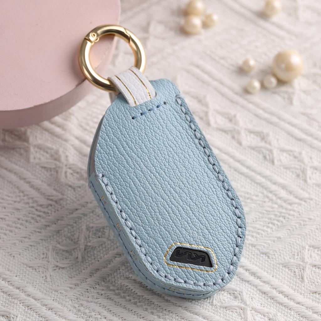 Customized for the new Kia EV5 key cover, Korean KIA car leather handmade high-end cowhide protective bag